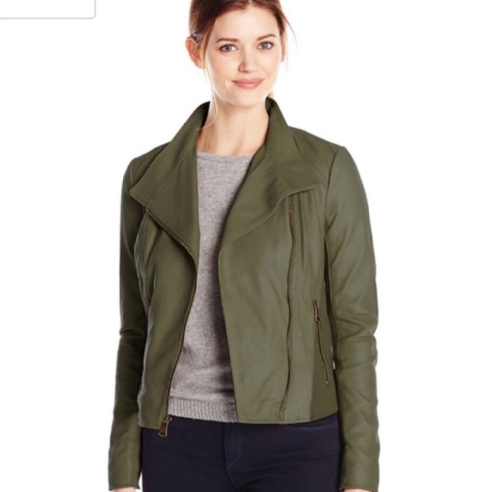 Marc New York | Antalya Olive Faux Suede Jacket